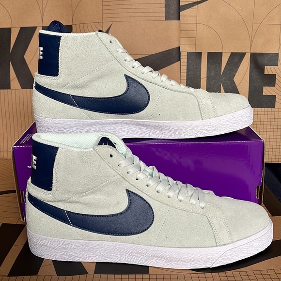 Nike SB Zoom Blazer Mid barely green/navy-barely green WMNS sneakers - Picture 9 of 16